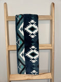 Navy Southwestern Baby Blanket