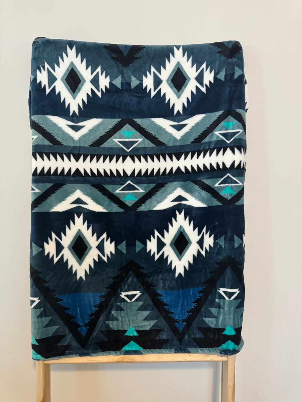 Navy Southwestern Baby Blanket