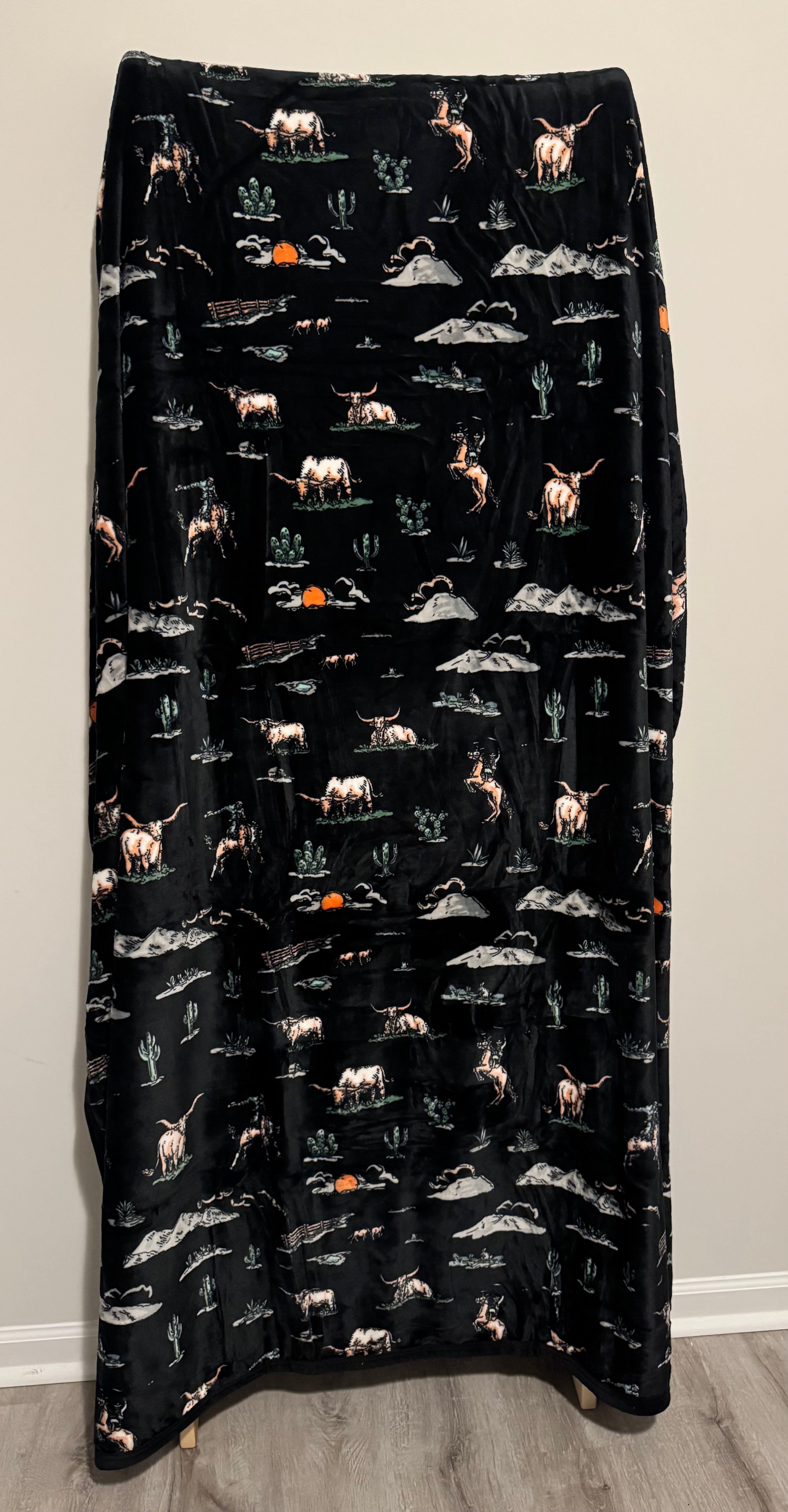 Western Ranch Flannel Blanket