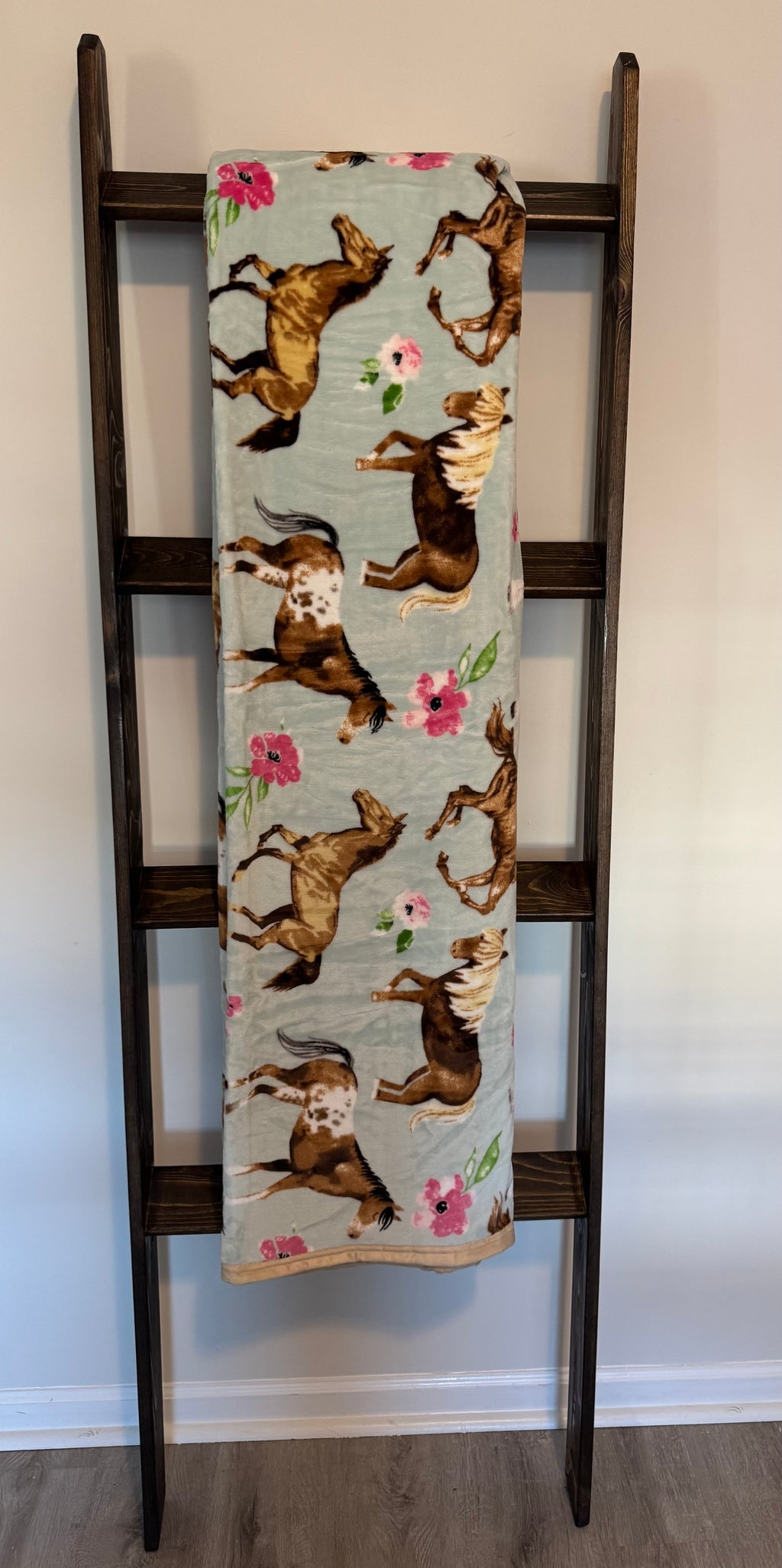 Horses Flannel Blanket