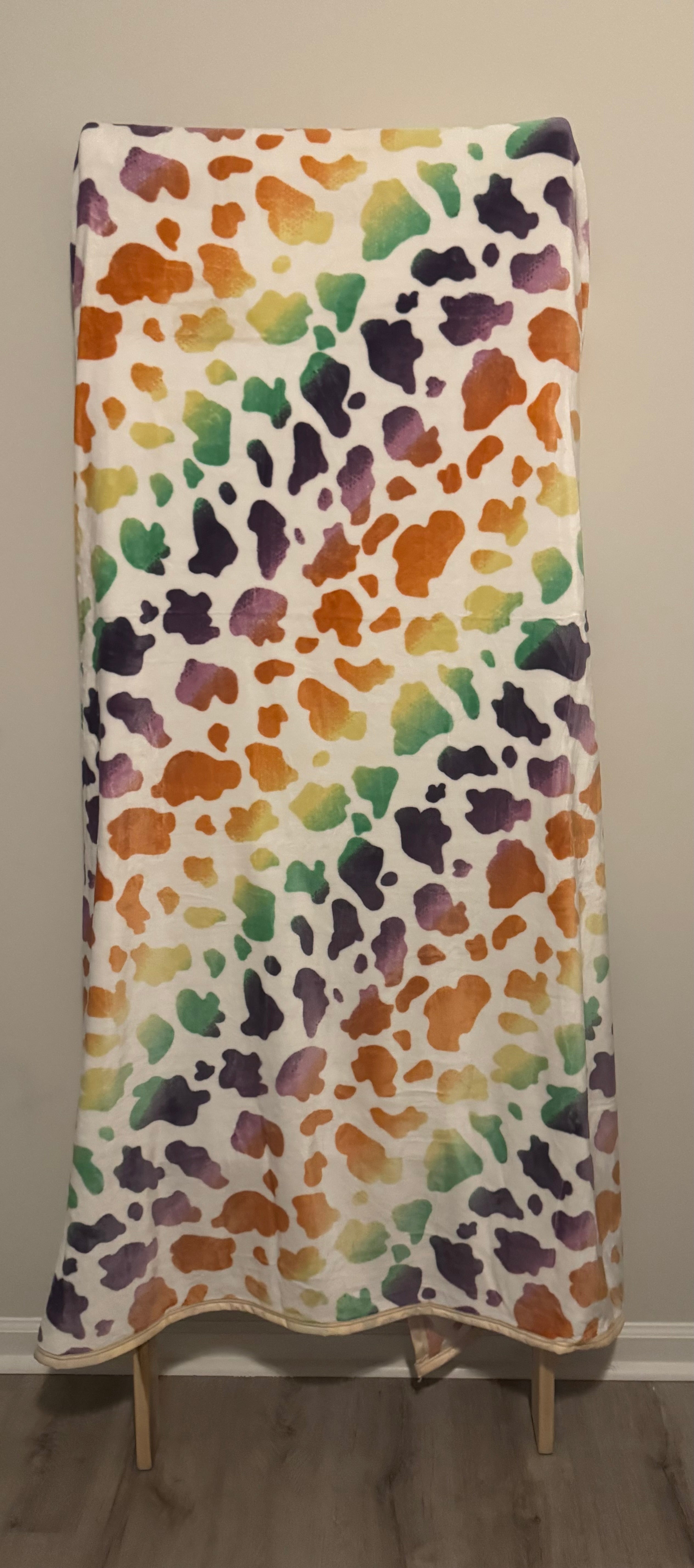 Watercolor Flannel Blanket