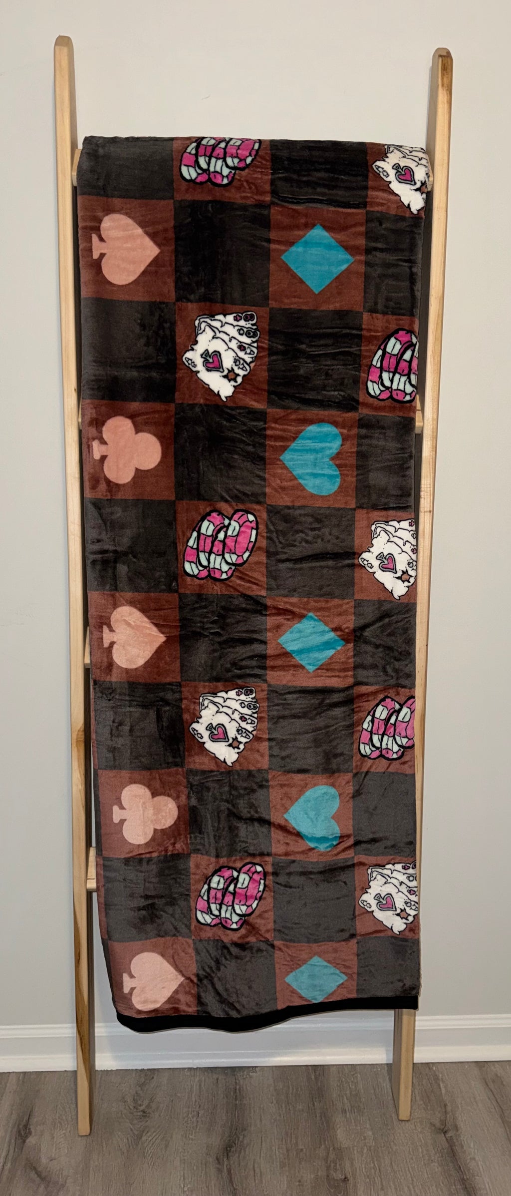 Poker Cards Flannel Blanket