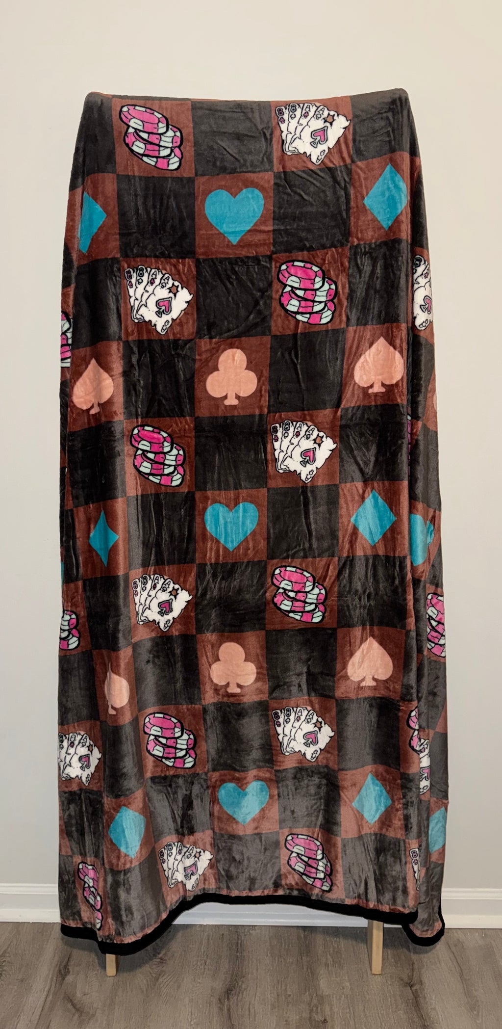 Poker Cards Flannel Blanket