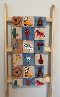Western Patchwork Baby Blanket