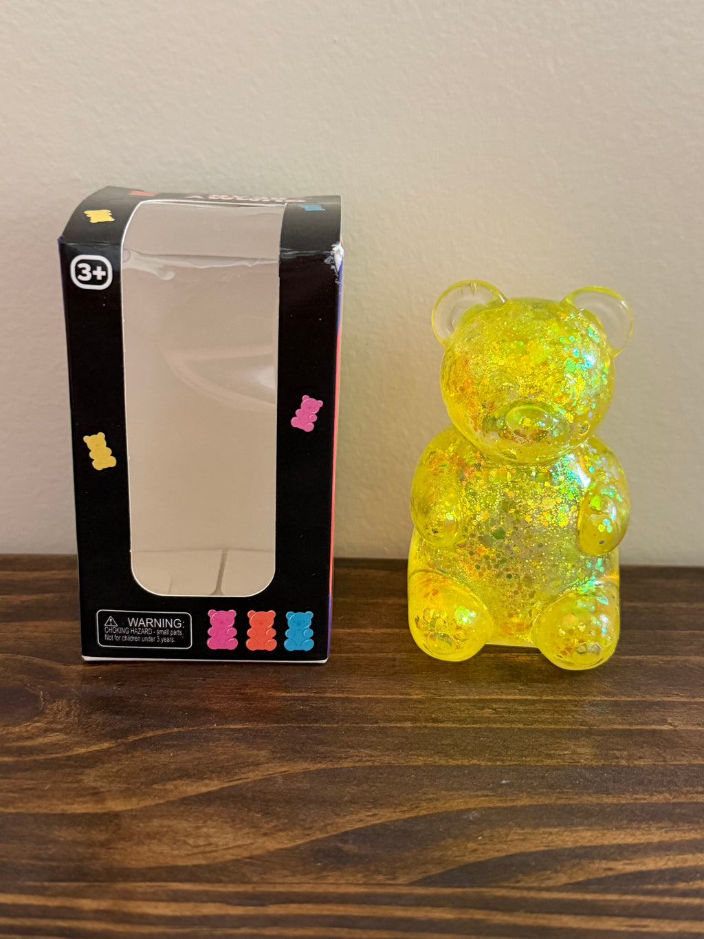 Glitter Squeeze Gummy Bear Toys