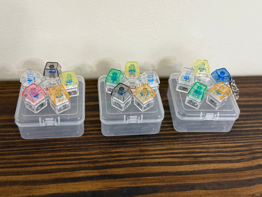 Fidget Light-Up Keyboard Keychain