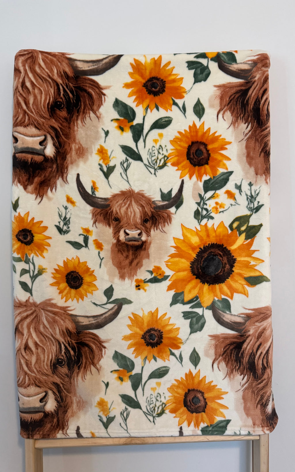 Highland Cow Baby Blanket