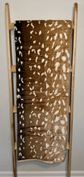 Fawn Print Flannel Blanket