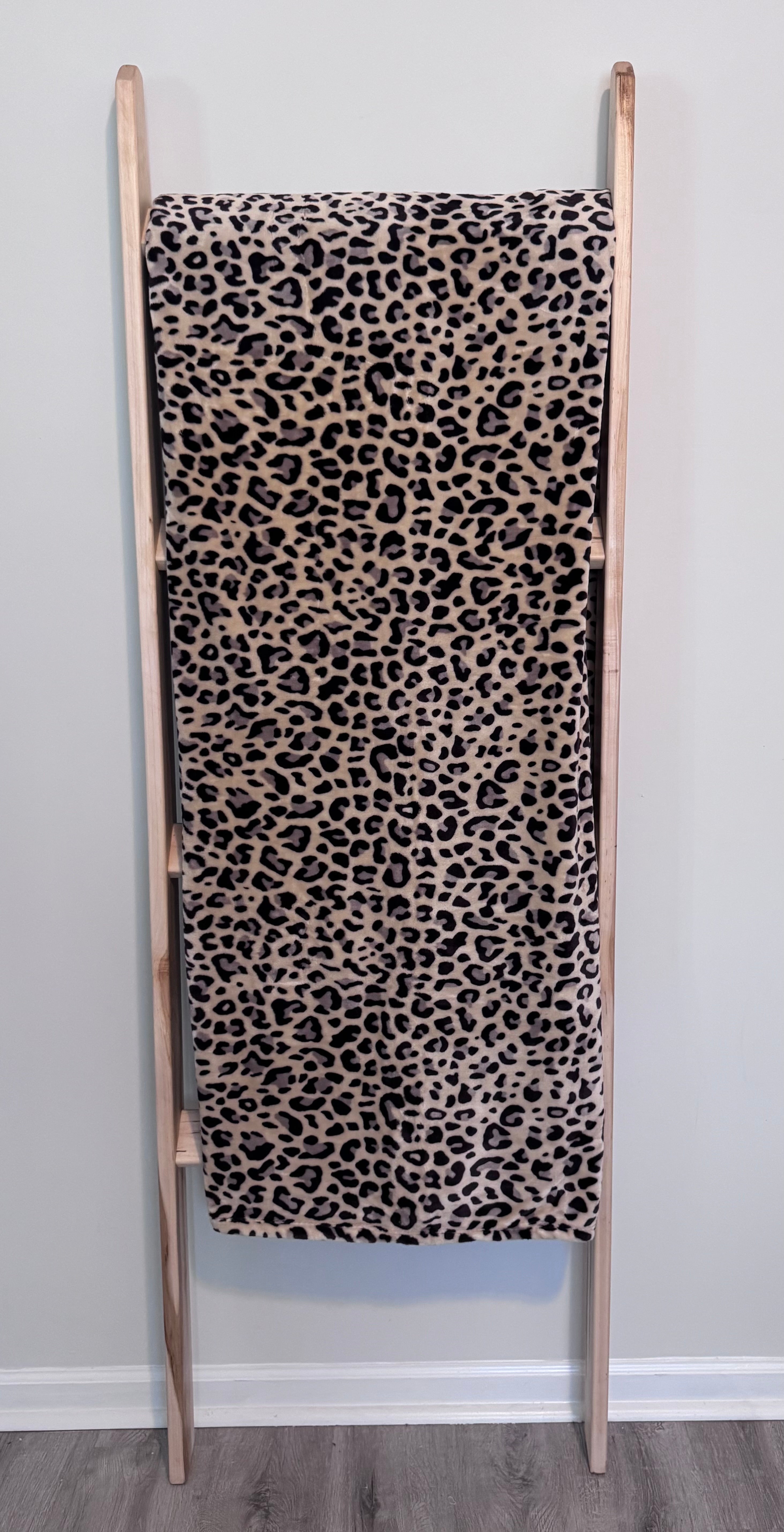 Leopard Print Flannel Blanket