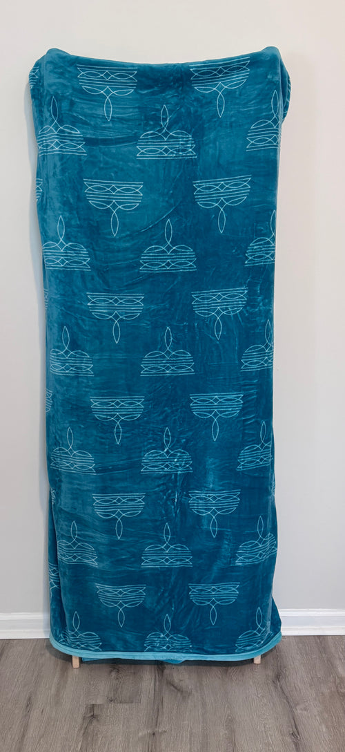 Boot Stitch Flannel Blanket