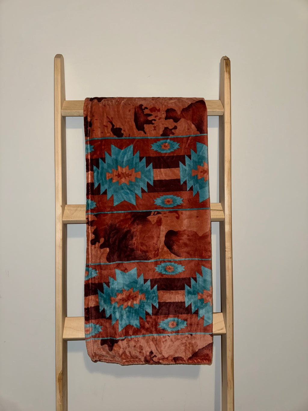 Southwestern Baby Blanket - Turquoise & Rust