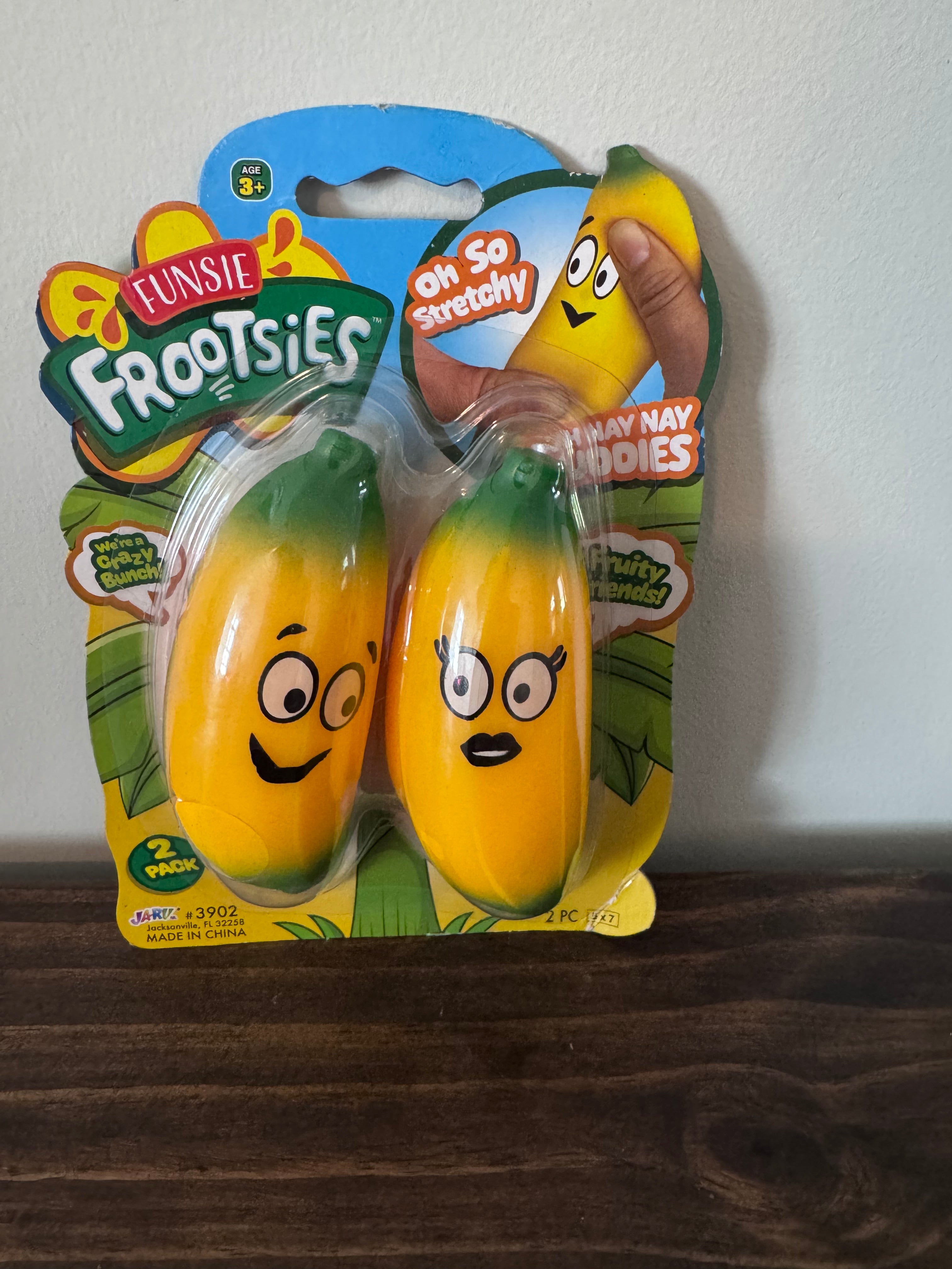 Funsie Frootsies Banana Stretchy Toy 2-Pack