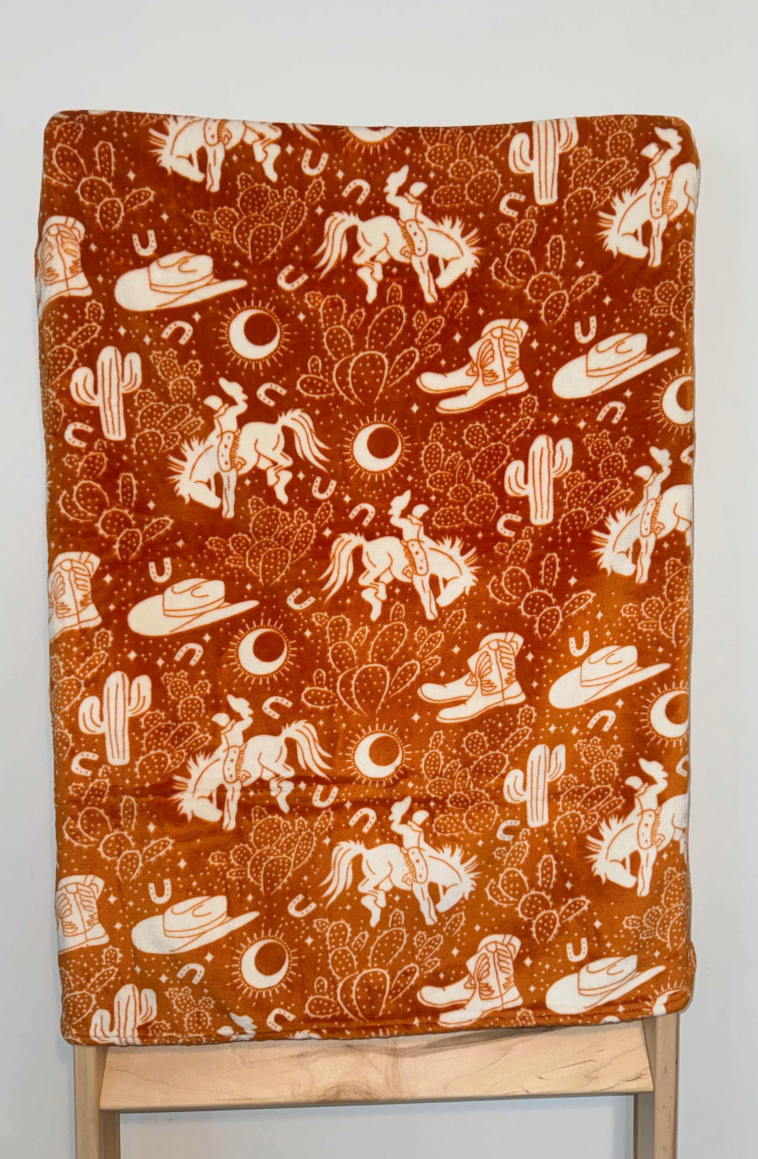 Western Cowboy Baby Blanket