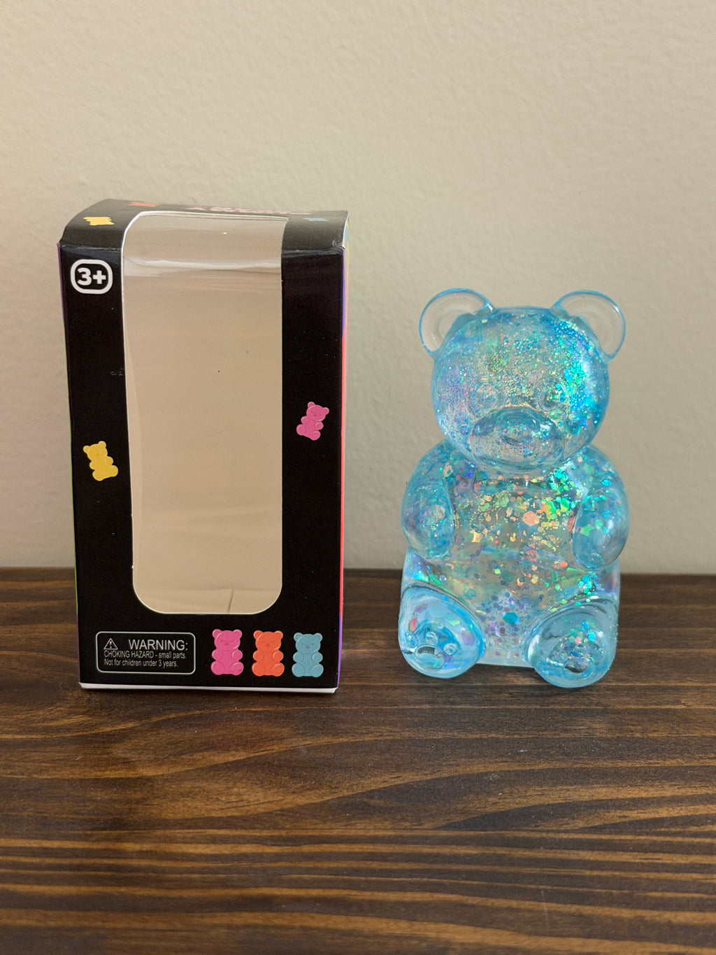 Glitter Squeeze Gummy Bear Toys