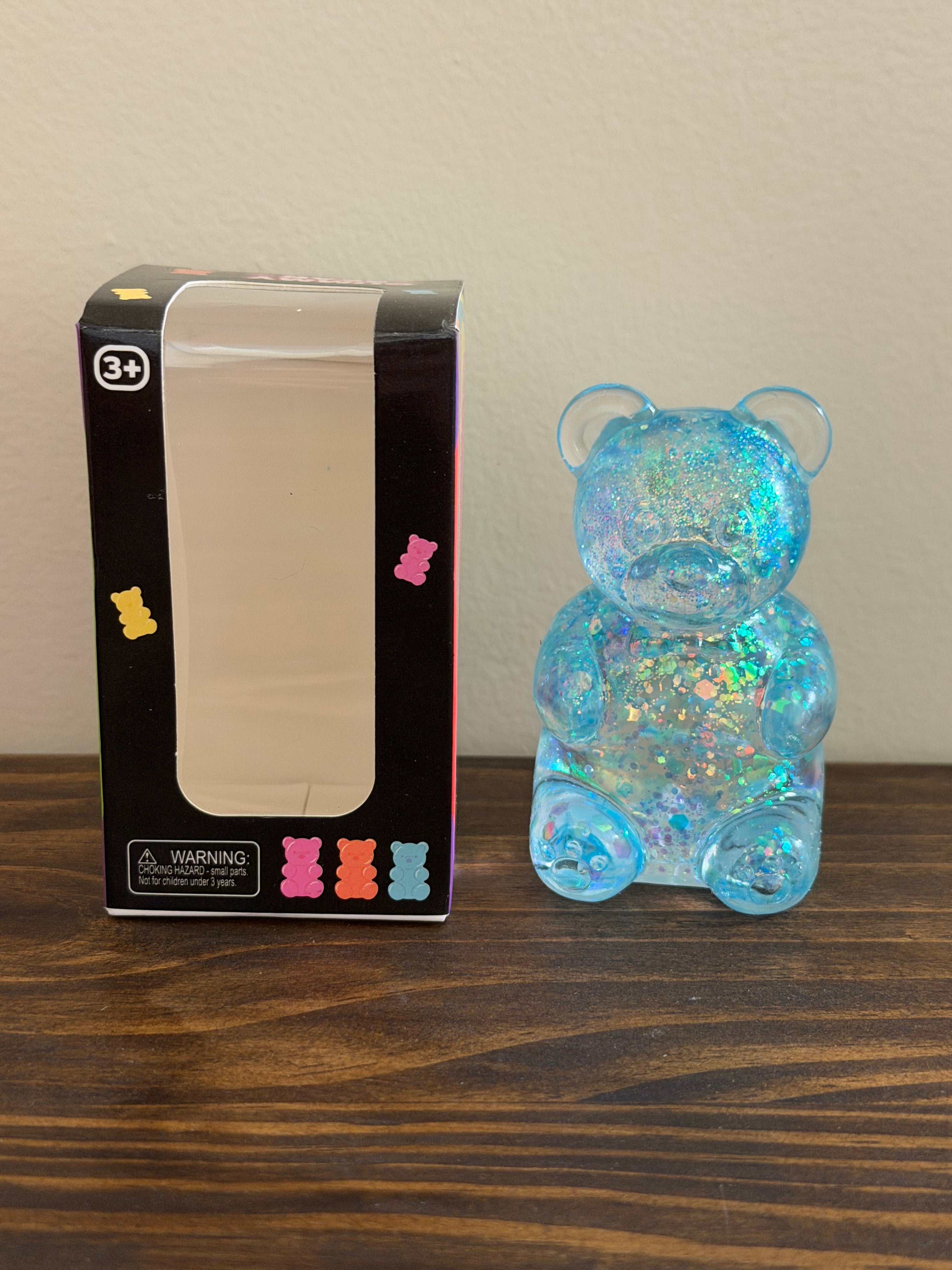 Glitter Squeeze Gummy Bear Toys