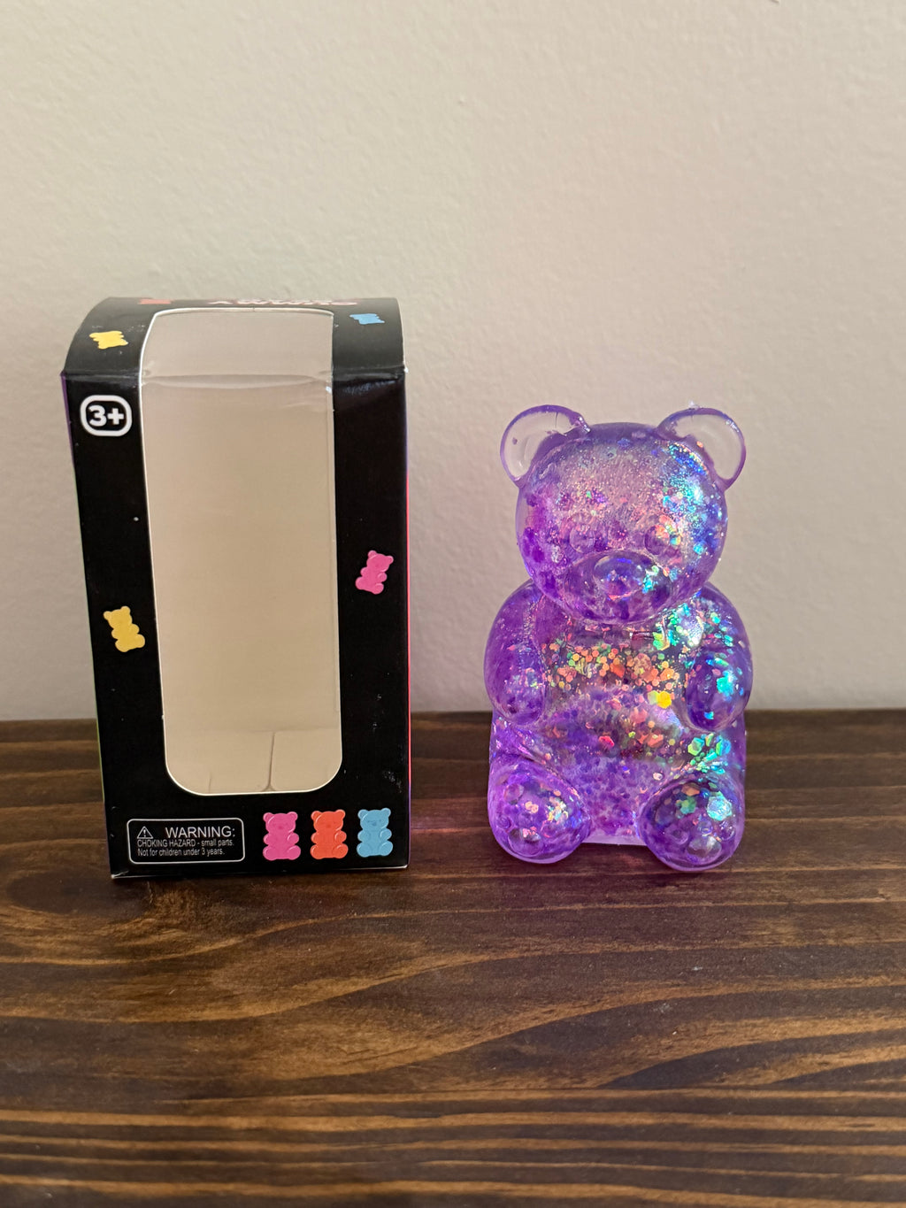 Glitter Squeeze Gummy Bear Toys