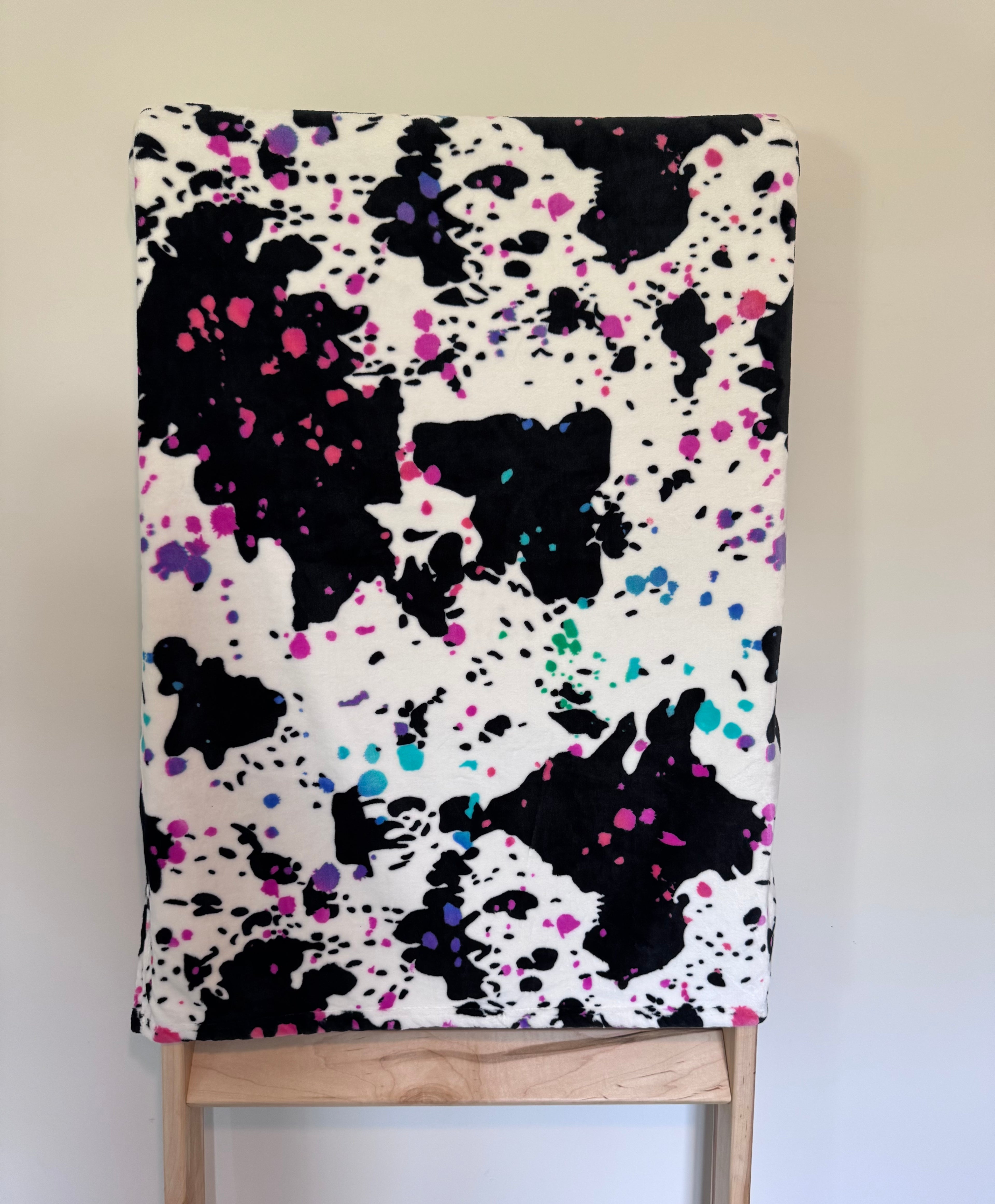 Splatter Print Baby Blanket