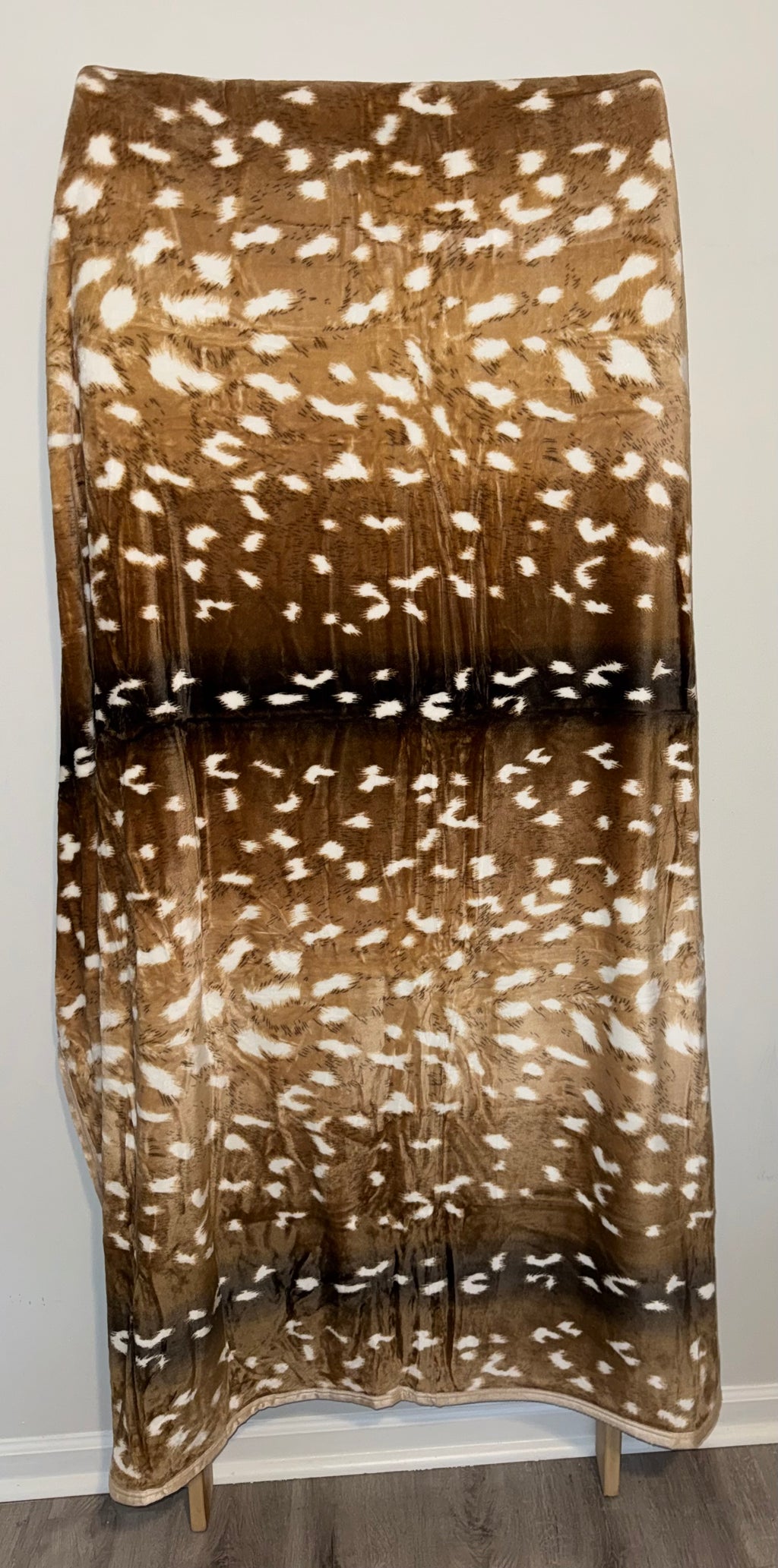 Fawn Print Flannel Blanket