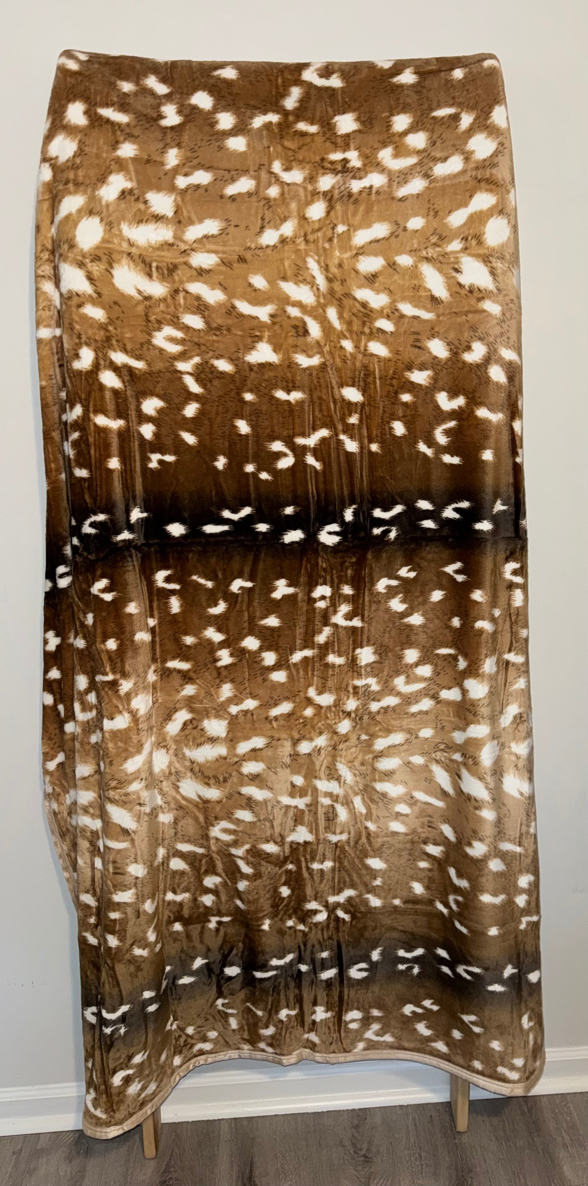 Fawn Print Flannel Blanket