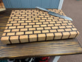 Handcrafted Brick Pattern Cutting Board - Maple & Walnut