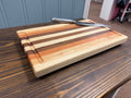 Handmade Edge Grain Cutting Board with Juice Groove & Handles