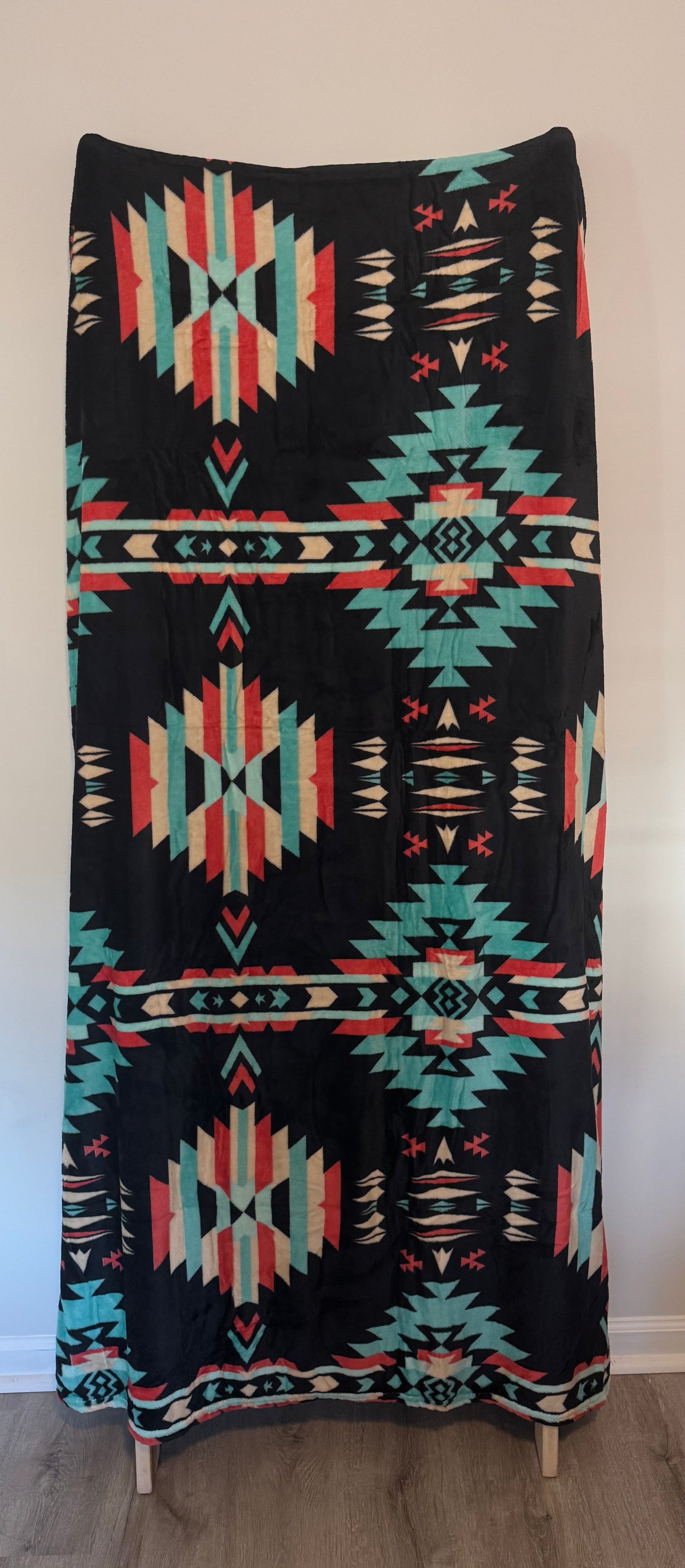 Southwestern Aztec Fleece Blanket