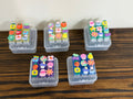 Garden Charm Light-Up Keyboard Keychains Set
