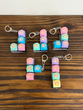 Pastel Cat Paw Keyboard Keychain